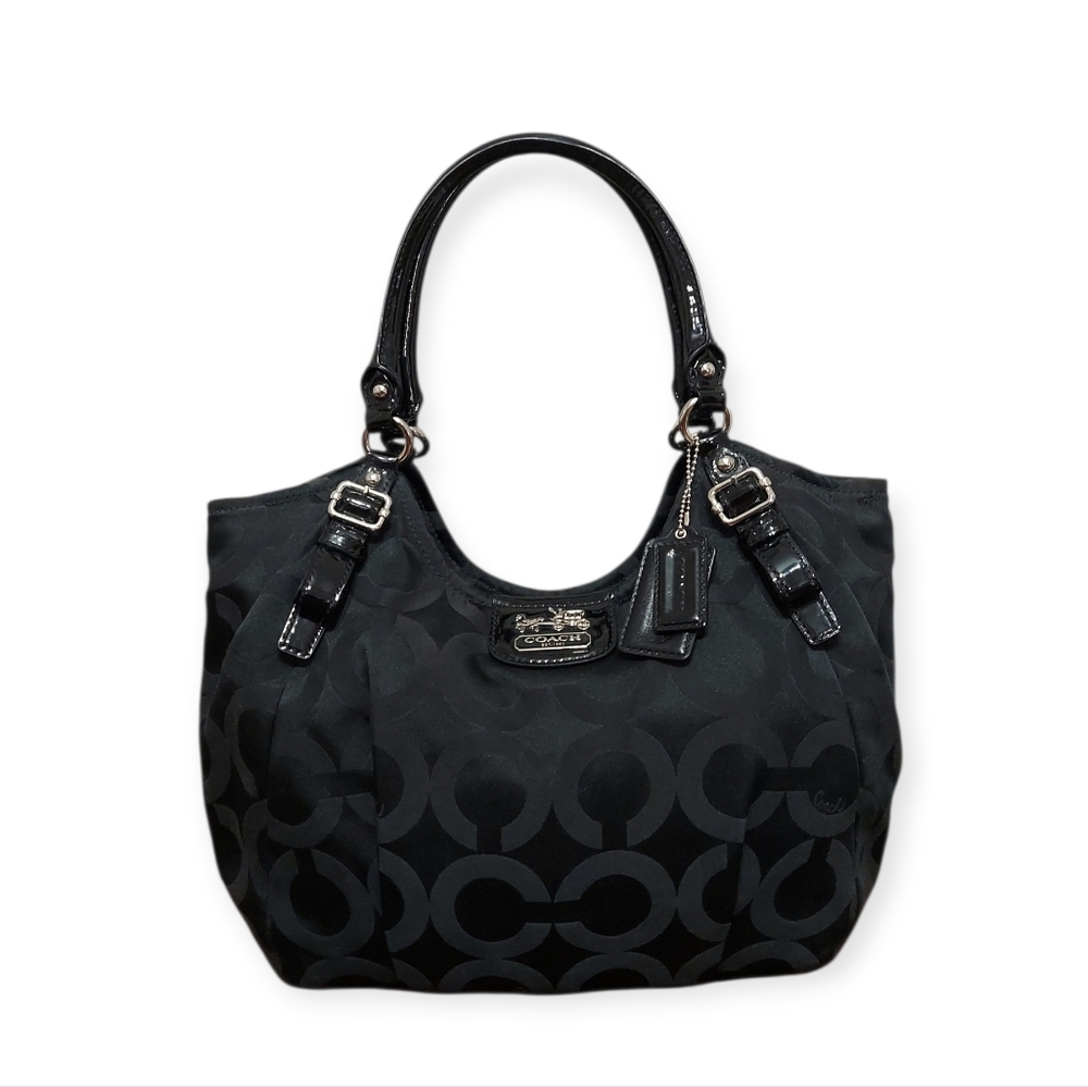 Coach Vintage Madison Abigail Op-Art Santeen Shoulder Bag - Picture 3 of 10